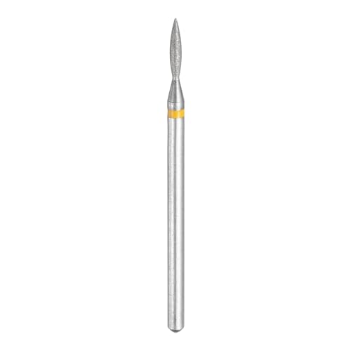 Diamond Grinding Bit, 325-400 Grit 1.6x8mm Oval Head - color: Yellow, size: 1.6x8mm