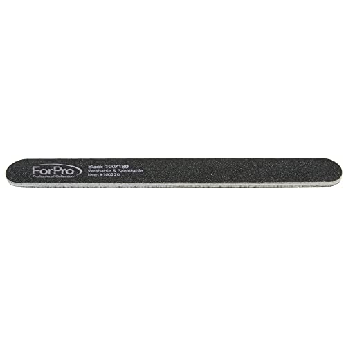 ForPro Foam Board Nail Files, 50-Count, 100/180 Grit, Black - size: 50 Count (Pack of 1)