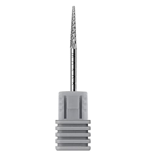 Makartt Nail Drill Bit:Cuticle Bit for Nail Drill 3/32" Safety Bit Fine-F - size: Needle shape-F