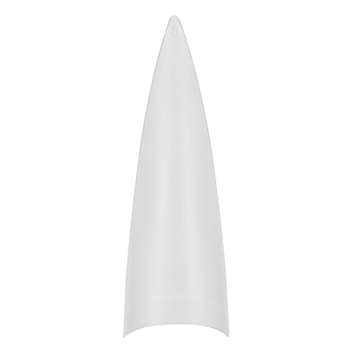 Americanails Nail Tips - Stiletto 600ct– Ideal for Acrylic and Hard Gel, Break Resistant ABS Plastic, Clear Matte Finish, Half Well with Micro Contact Area - color: Stiletto, size: 600 Nail Tips