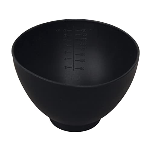 ForPro Professional Collection Silicone Mixing Bowl, Black, Flexible, Odorless, for Mixing Facials, Massage, Body & Other Products, 14 oz - size: 14 oz