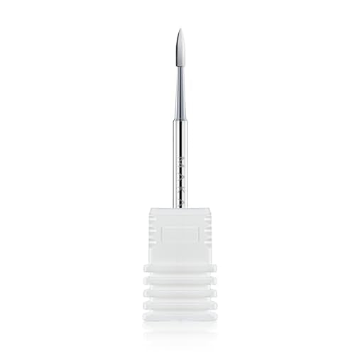 Makartt Flame Cuticle Nail Drill Bit - 3/32" Shank Tungsten Carbide Bit - size: Silver -Pointed