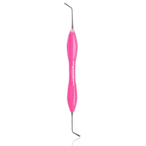 INSTUMAX® RGS 3-4 Instrument, Restorative Dentistry Filling Instrument with Pink Silicone Handle, Stainless Steel Dental Hand Instrument, 5 Piece Set