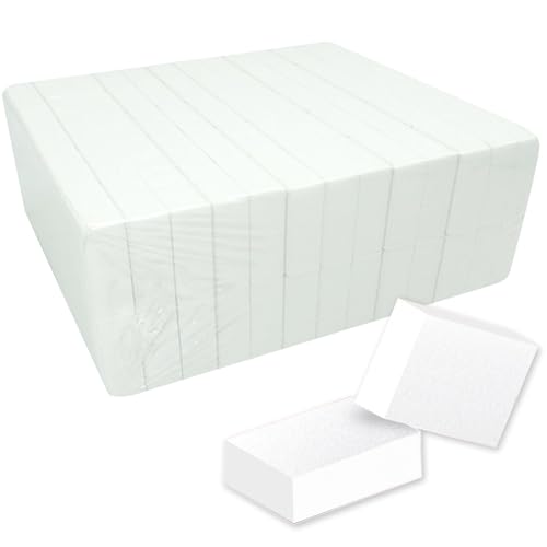Maryton Nail Buffer Mini Block Files, 100/120 Grit, White, 130 PCS - color: White