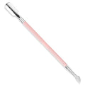 Makartt 1-Pack Pink Dual-End Cuticle Pusher, Stainless Steel - color: Pink Cuticle Pusher