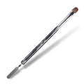 Kolinsky Sable Nail Brush French Nail Brush 2 Way Professional Gel Acrylic Nail Art Brush with Stirring Rod for French Manicure Cuticle Clean Up Nail Art Design Brush (10#) - color: 10#