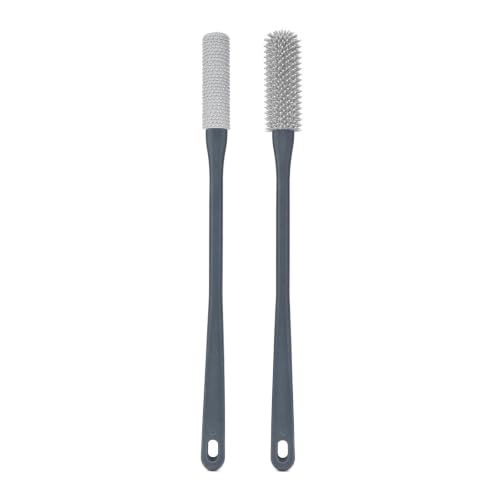 Toe Cleaning Brush Set for Shower, 15.7-Inch Long Handle, 2 Pack