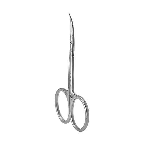 STALEKS PRO Exclusive 20 Cuticle Scissors, Curved Blades, Compact Handles - size: M
