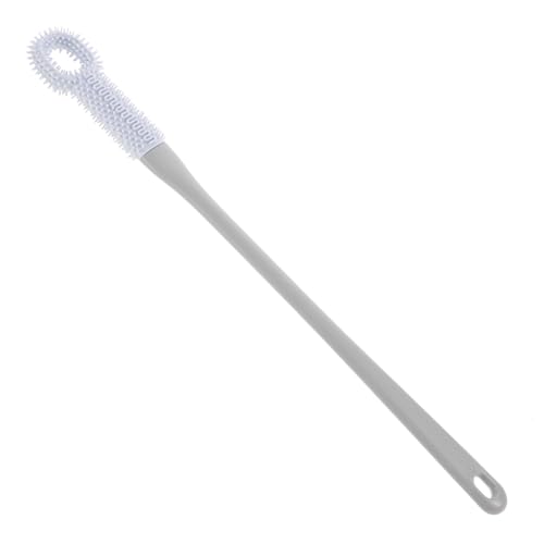 Foot Brush Soft Toe Cleaner Light Blue with Long Handle