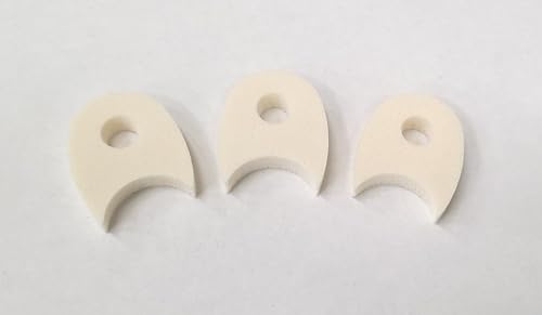 CMS PK-100 1/4" Foam Corn Pads Toe Separators with Aperture 100-Pack MPAD-140