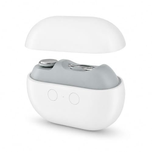 Electric Nail Clipper, 3-in-1 Automatic Trimmer for Seniors, White - color: White