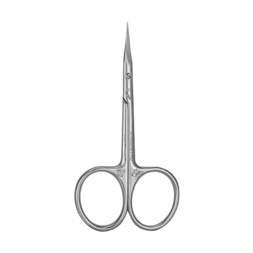 STALEKS PRO Exclusive 20 Cuticle Scissors, Curved Blades, Compact Handles - size: M