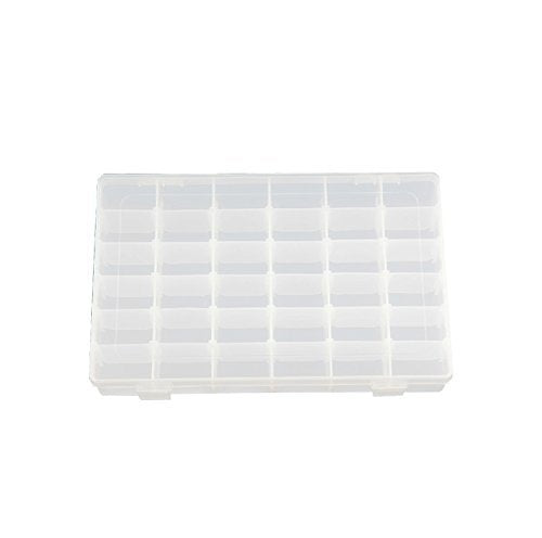 36 Grids Clear Plastic Jewelry Box Organizer Storage Container with Removable Dividers