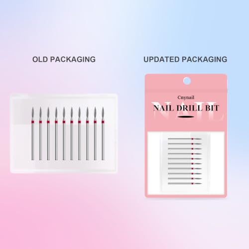 3/32'' 10Pcs Nail Drill Bits Set Diamond for Electric Nail File Kit - color: 10Pcs Flame Diamond Bits Sets