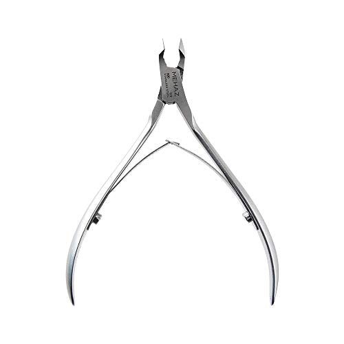 Mehaz Quick Trim Cuticle Nipper, 1/4" Jaw, Stainless Steel with Double Spring Lap Joint - size: 1/4 Jaw 4" Handle