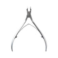 Mehaz Quick Trim Cuticle Nipper, 1/4" Jaw, Stainless Steel with Double Spring Lap Joint - size: 1/4 Jaw 4" Handle