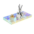 ROYALITA Iridescent Acrylic Vanity Tray, Small Acrylic Trays Spill Proof - size: 10" x 5" x 1"