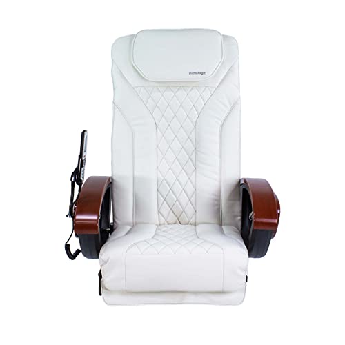 MAYAKOBA Shiatsulogic Pedicure Chair Cushion Cover Set (White), Vibration Massage Chair Cover 16 EXR, Nail Salon Pedicure Equipment and Furniture - color: White