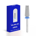 AIRSEE Tungsten Carbide 5 in 1 Nail Drill Bit,Silver Medium-M+F+XF - color: Silver, size: Medium-M+F+XF