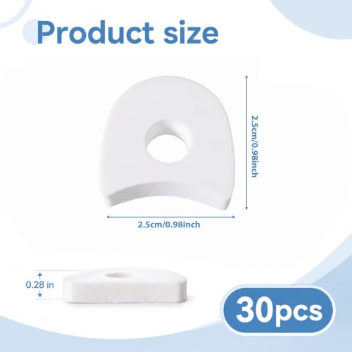 30Pcs Foam Toe Separators, Soft Bunion Corrector for Women Men