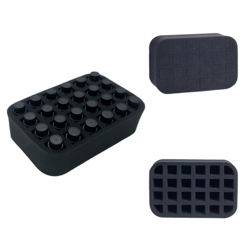 Essential oils Organizer Holder Foam Pad with Slots, can DIY - color: Black 24