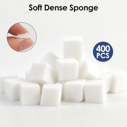 Nail Sponges 400 Pcs Soft Sponges with 1PCS Grabbing Pen