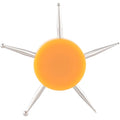 Nail Dotting Tool, 5-in-1 Metal Dotting Tool Nail Art, Circular Nail Design Dotting Pen, Ergonomic Dotting Disc for Manicure Embossing, Tracing, Painting - Yellow, 1pcs - color: Yellow, 1pcs, 5-in-1