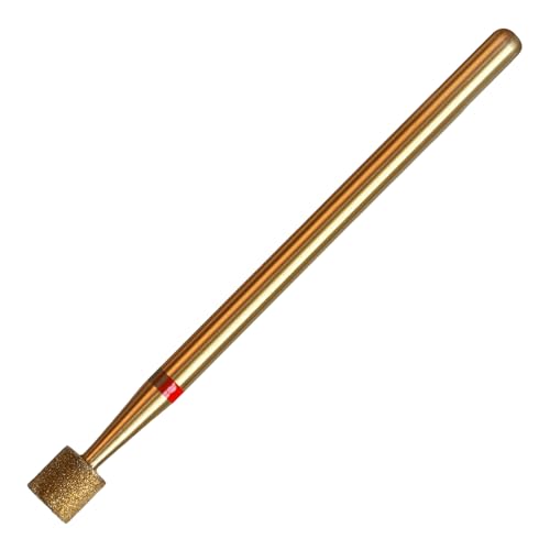 4mm Barrel Cuticle Clean Nail Drill Bit, Titanium Series Russian Diamond Nail Bits Professional Safety Under Nail Cleaner for Cuticle Dead Skin, Electric Nails Accessories, Fine - color: 4mm Barrel Cuticle Bit, size: Fine - F