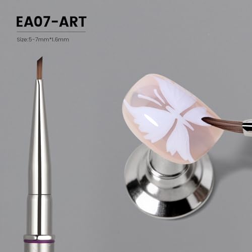 YOKEFELLOW EliteAlly Nail Art Brushes,Nail Brush for Drawing Petals and Butterflies, Watercolor Paint Brushes for Oil Painting, Professional Nail Tool(EA07 ART) - color: EA07-ART
