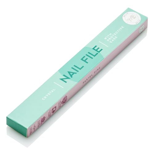 Malva Belle Crystal Glass Nail File for Women - Pastel Pink (2mm) - color: Pastel Pink, size: 2mm (Single)