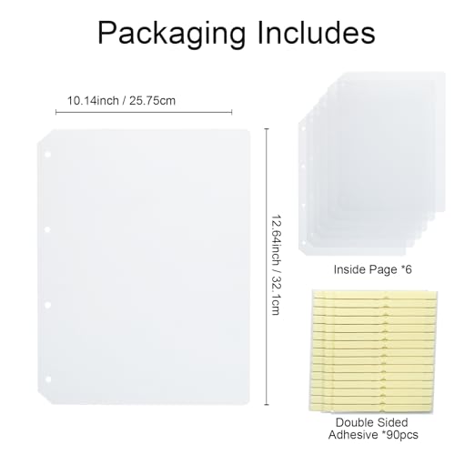 Large Press on Nails Organizer Book Insert Pages 6 Sheets - color: A4-6 Pages