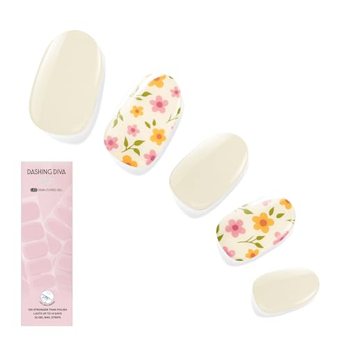 Dashing Diva Glaze Design Nail Strip Set - Gnome of Your Business - Long Lasting, Chip Resistant, Semi-Cured Gel Nail Strips - 4-Piece Manicure Set with 32 Strip - color: Gnome of Your Business