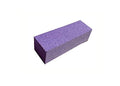 Nail Buffer Block 100/100/60 Grit 3 Way Nail Buffing Sanding Block Professional Nail Polisher Manicure Tool (Purple, 10pcs) - size: 10pcs