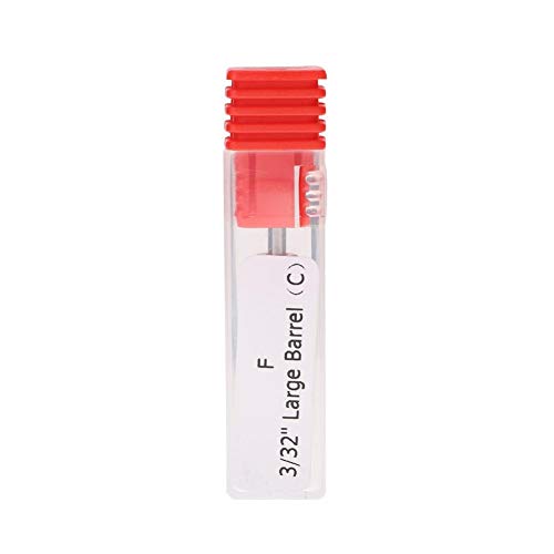 Sonew Nail Drill Bit, 1pc Nail Drill Bit Round Flat Ceramic Grinding Head Manicure Machine Accessories Tool for Polish Nail Art(Corn Head)