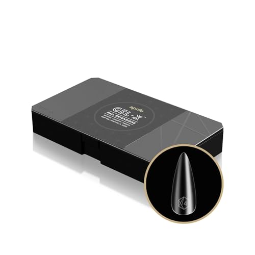 Aprés Gel-X® Natural Stiletto Medium Tip Box | 500pc Gel-X Tips, 11 Sizes 00-9, Premium Quality - size: Natural Medium