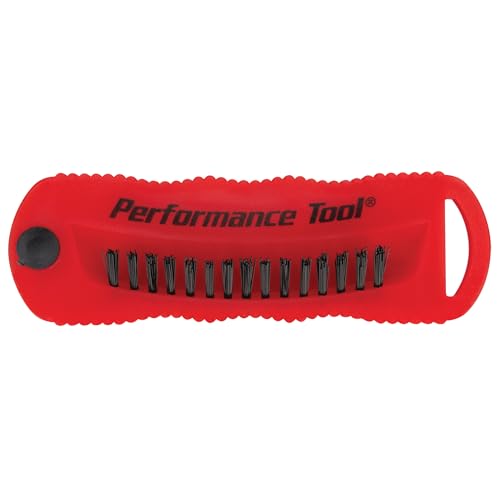 Performance Tool 20416 Double-Sided Fingernail Brush with Magnet