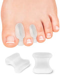 PGRODE 12 Pack Gel Toe Separators Silicone Toe Spacers for Women Men, Large - size: Large