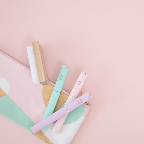 Malva Belle Crystal Glass Nail File Set for Women - 2xPink (3mm) - color: Pastel Pink, size: 3mm (Gift Set)