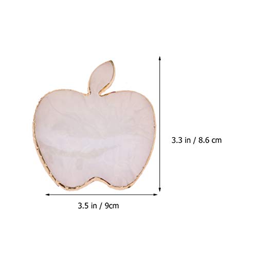 minkissy -Shaped Nail Art Palette Resin White 3.54 X 3.38 X 0.39 in