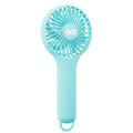 QQT Mini Handheld Fan, 3-Speed Rechargeable Personal Fan - color: Blue