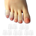 Hoogoo 10 Pack Pinky Toe Sleeves Protectors, Toe Covers, Protect Toe from Rubbing,Discomfort Caused by Long-time Walking Translucent Colour - color: Translucent