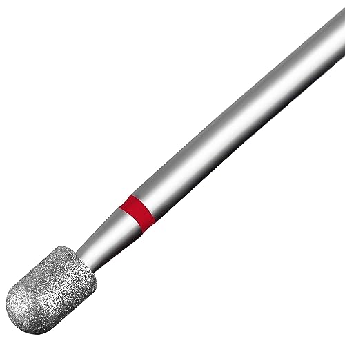 Nail Drill Bit,Cylinder Diamond Carbide Cuticle Remover Bit,3/32" Shank,Professional Diamond Carbide Nail Drill Bit for Acrylic Gel Nails,Home Salon & DIY(Fine) - color: Medium