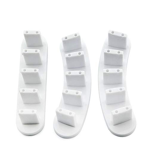 Nail Tip Practice Display Stand Set for Gel Nail Training - color: White