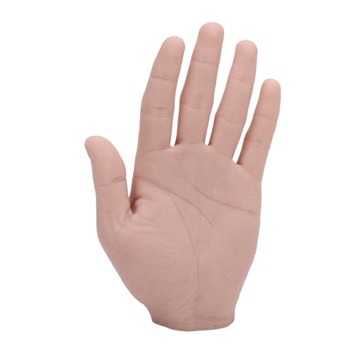 Silicone Male Hand Model, Reusable Silicone Artificial Hand Model for Festival Props Painting Practice, Silicone Tattoo Practice Hand for Experienced Tattoo Artists and Beginners - size: Left Hand