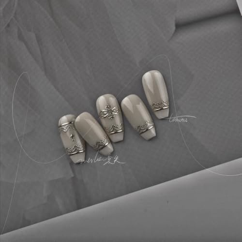 5D Embossed Nail Stickers, Premium Salon-Quality Self-Adhesive 3D Nail Art Decals, Refined Classic Designs for Easy DIY Manicure (Couture Gold) - color: Couture Gold