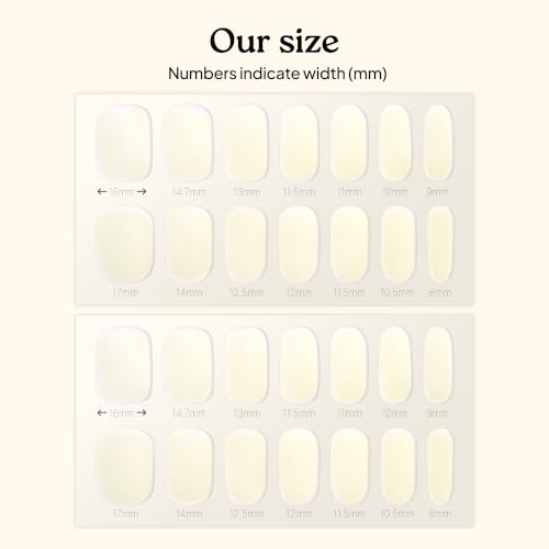 Heyhae Semi Cured Gel Nail Strips - Hey, that Pearl Glow - color: Hey, That Pearl Glow