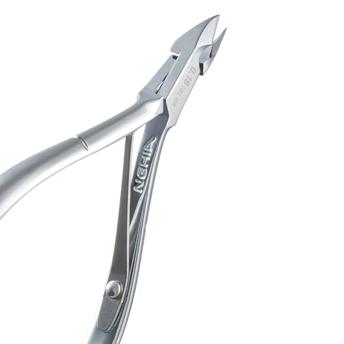 Sleek Chrome Plated Cuticle Nipper - D-18, Precision Nail Tech Nipper with Hard Steel Jaw and Single Spring - Choose D-18 for Effortless and Professional Nail Care - color: Silver - Shine Finished