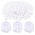 100pcs Smart Glue Holder for Eyelash Extensions, White - color: White