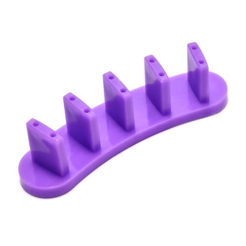 Nail Tip Practice Display Stand Set for Gel Nail Training - color: Purple