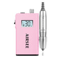 AIRSEE Rechargeable 30000RPM Electric Nail Drill,Salon Home Use,E8 Pink - color: E8 Pink